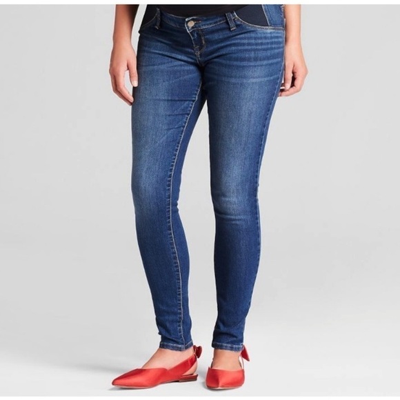 Isabel Maternity Under Belly Elastic Side Panels Skinny Jeans - Picture 1 of 15